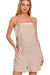 Zenana Washed Linen Knot Strap Romper - Be Juliet