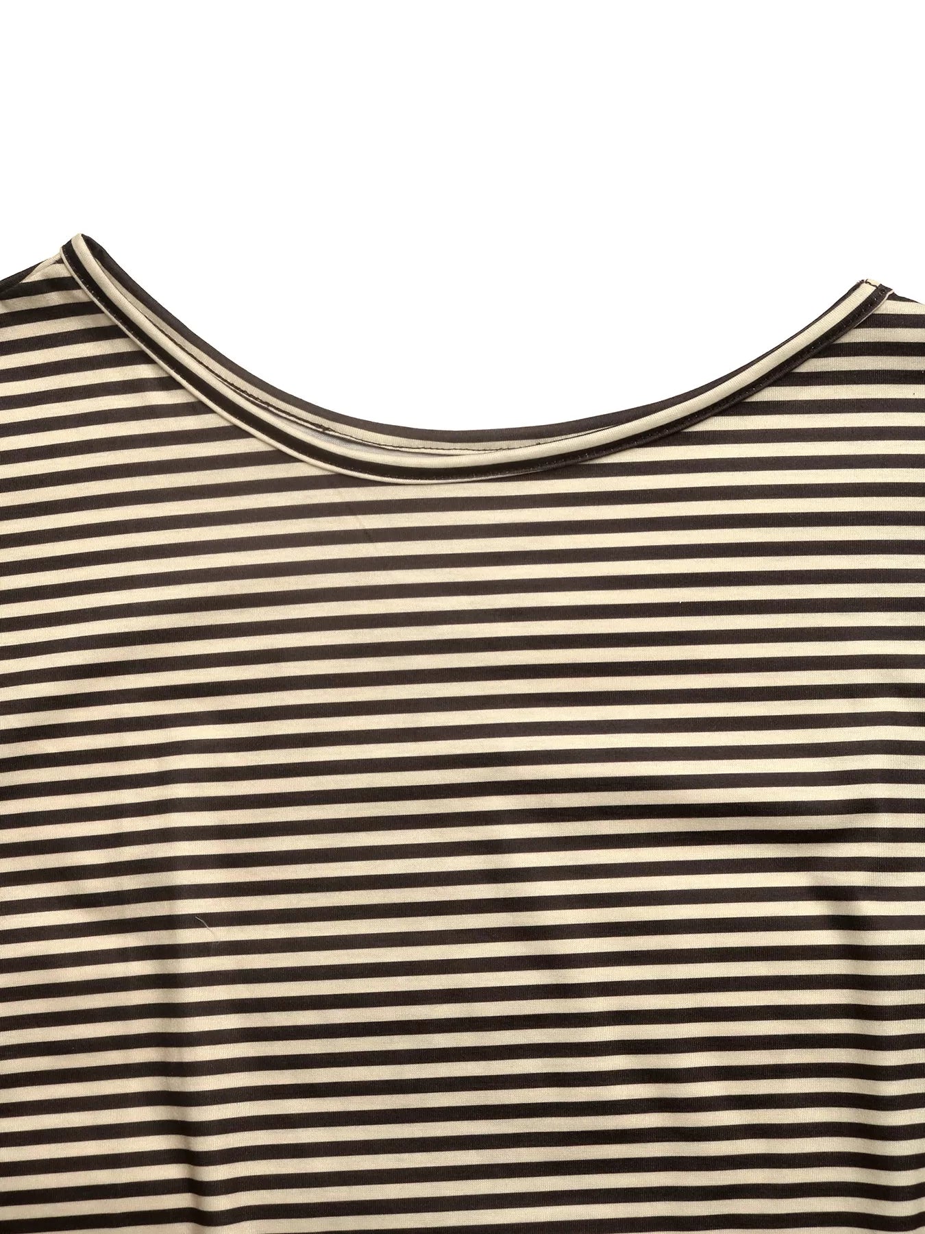 Striped Single Shoulder T-Shirt - Be Juliet