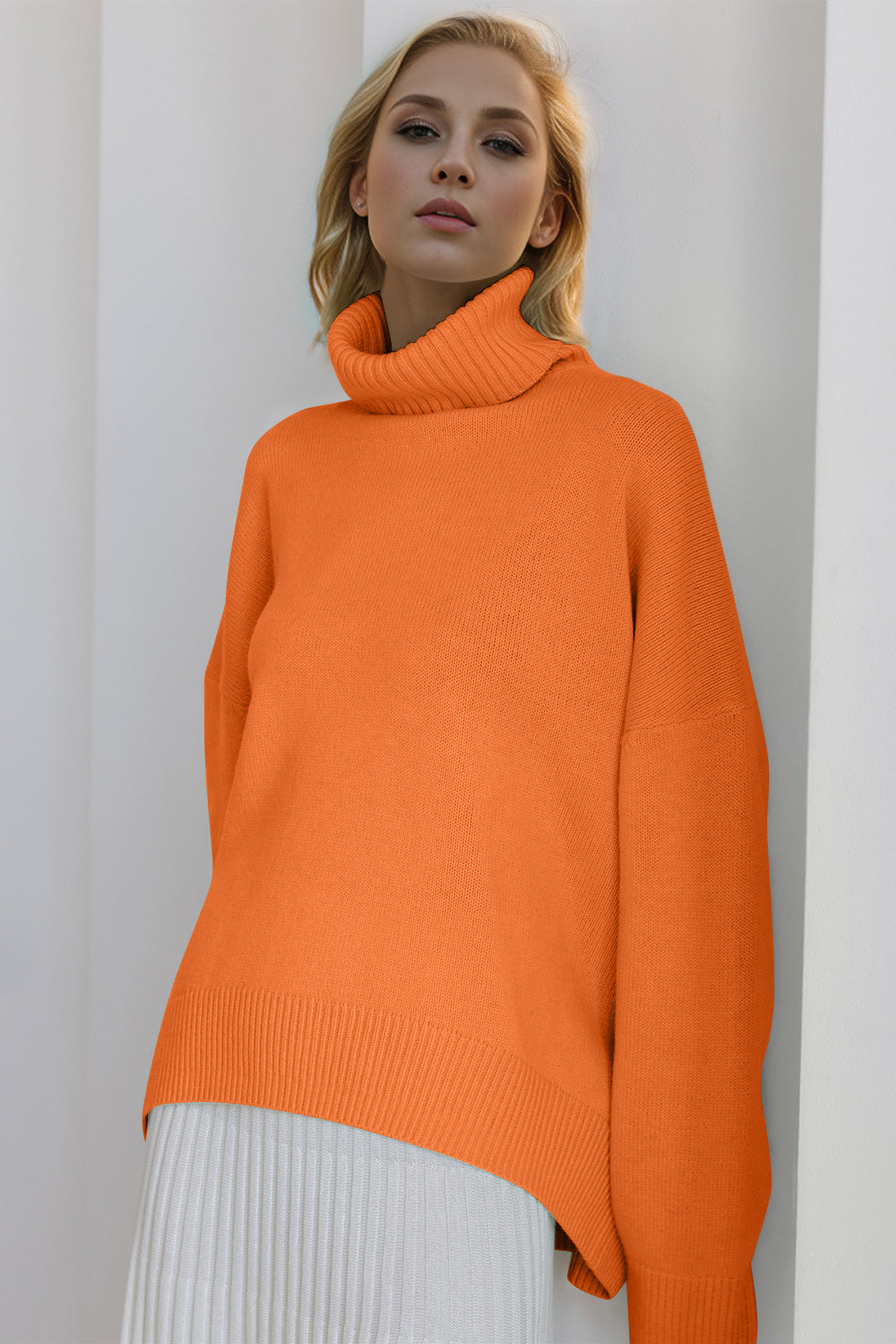 Basic Bae Turtleneck Long Sleeve Sweater - Be Juliet
