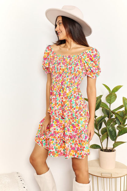Devine Smocked Sweetheart Mini Dress - Be Juliet