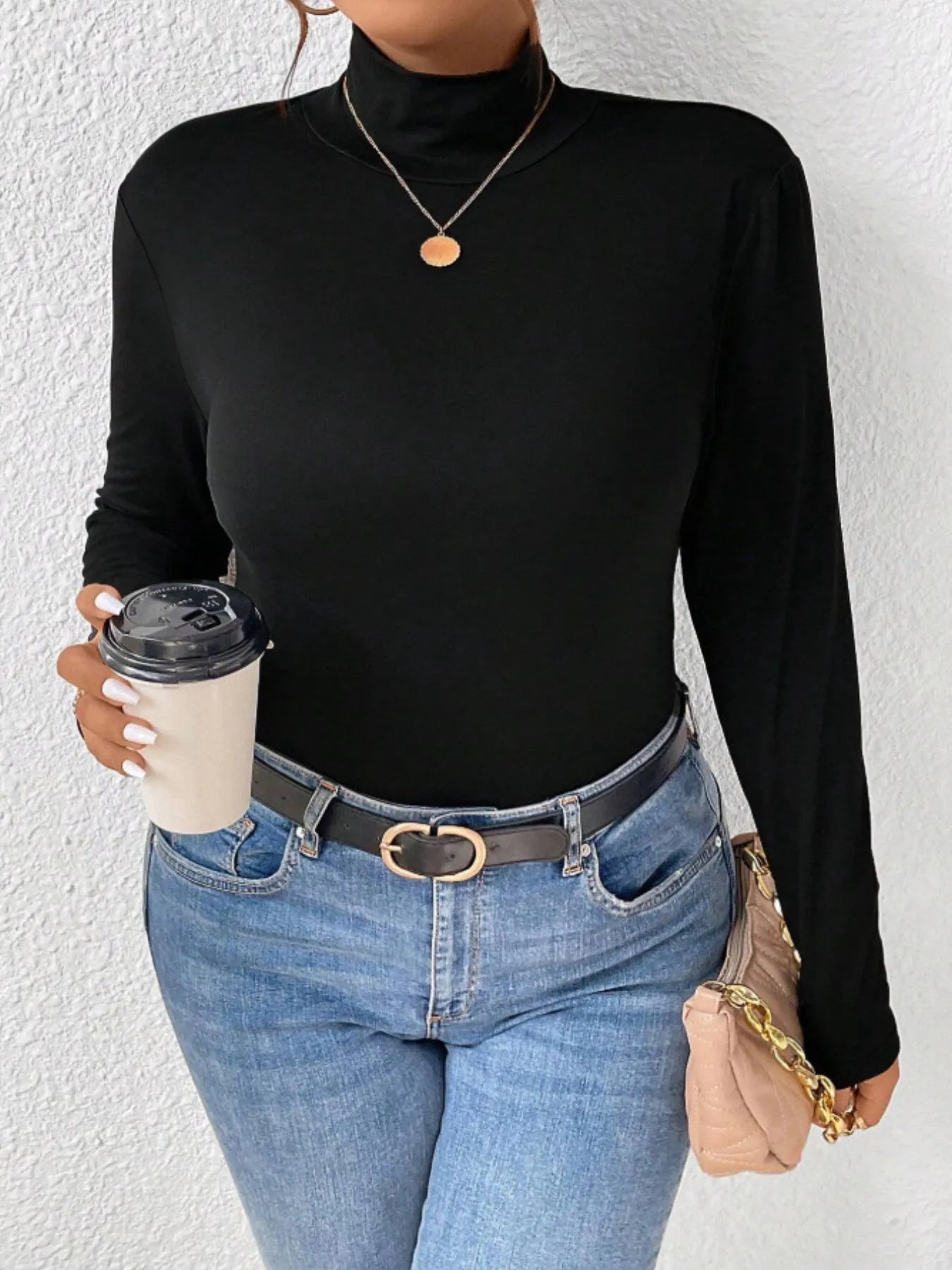 Essential Fitted Turtleneck – Plus Size - Be Juliet