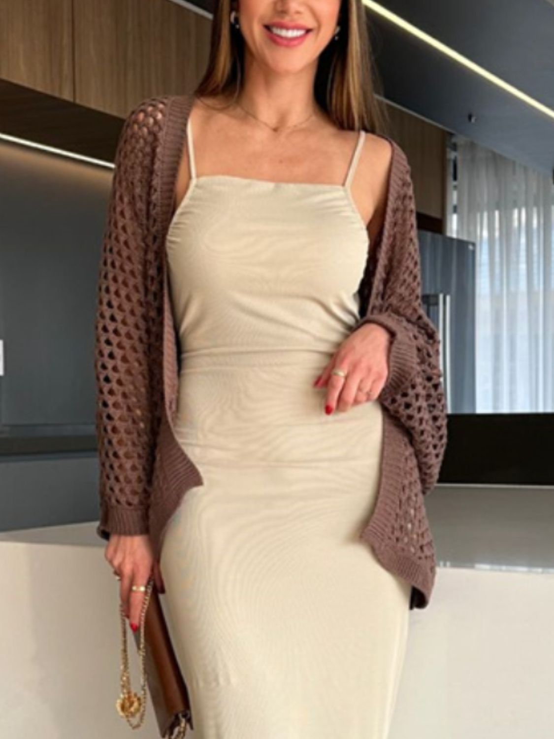 Hollow Out Open Front Cover-Up - Be Juliet