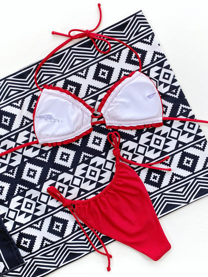 Frill Trill Halter Neck Bikini - Be Juliet
