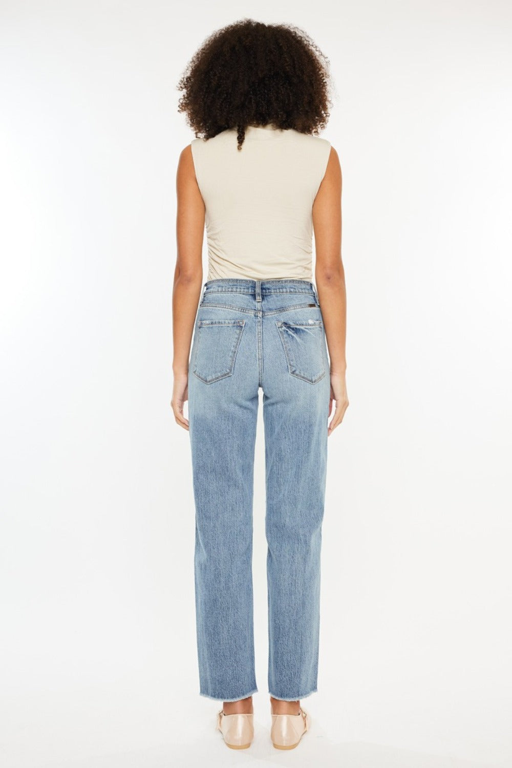 Kancan Ultra High Rise Distressed Boyfriend Jeans - Be Juliet