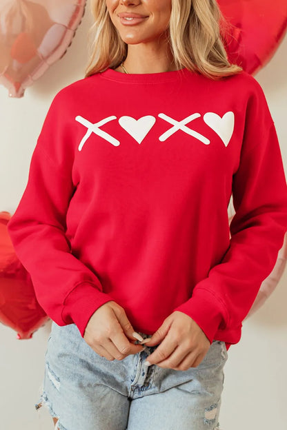 Margaux "XOXO" Graphic Sweatshirt – Valentine's Edition - Be Juliet
