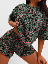 Léa Leopard Tee and Shorts Set - Be Juliet