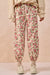 Floral Printed Twill Drawstring Pants - Be Juliet