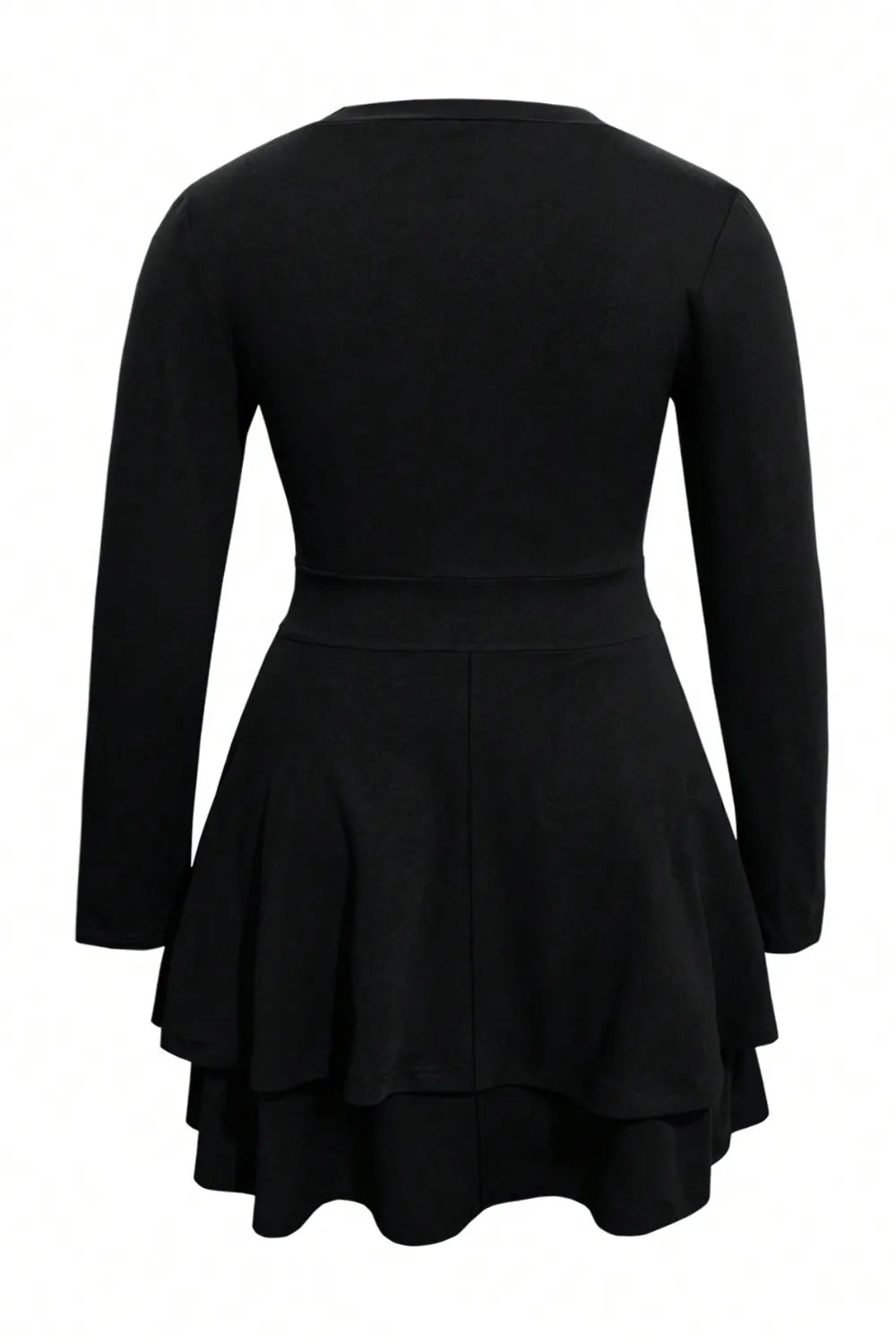 Celina Layered V-Neck Mini Dress – Plus Size - Be Juliet
