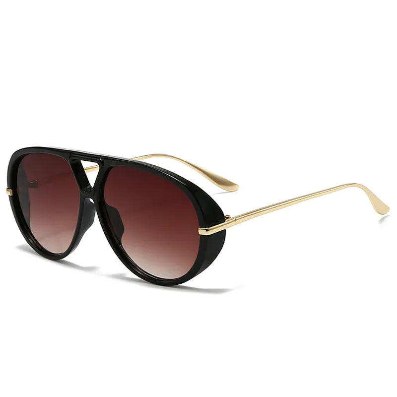 Aviator Fashion Sunglasses with Yellow Tinted Lenses - Be Juliet