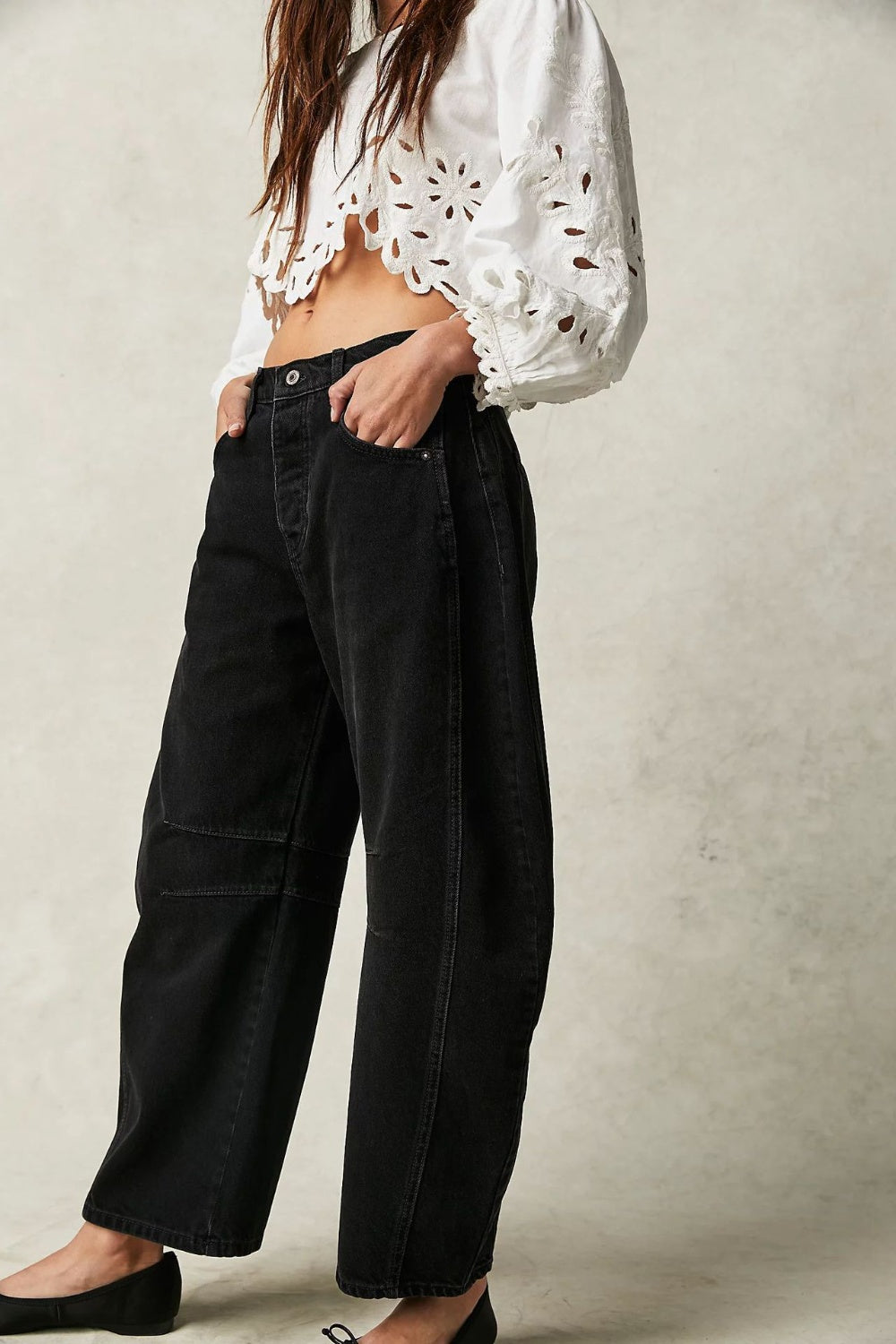 Cora Wide Leg Jeans with Pockets - Be Juliet