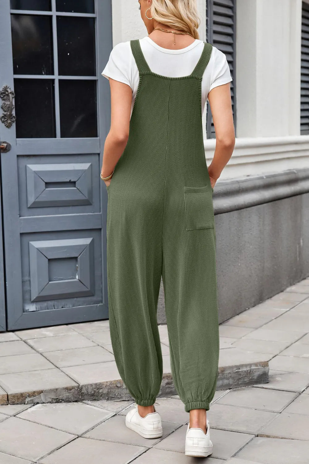 Lovelet Knotted Strap Overalls with Pockets - Be Juliet