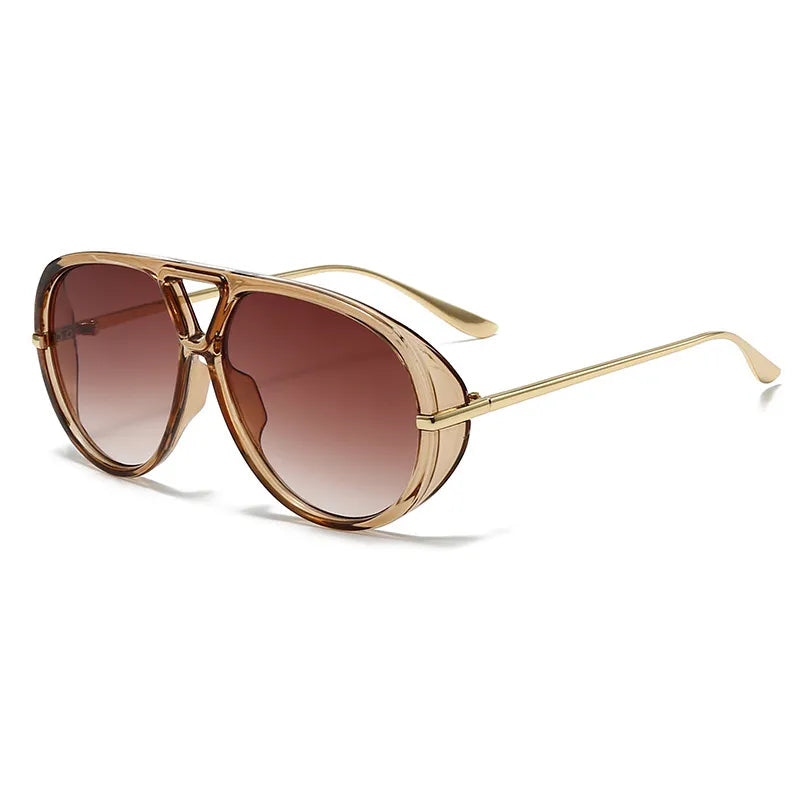 Aviator Fashion Sunglasses with Yellow Tinted Lenses - Be Juliet