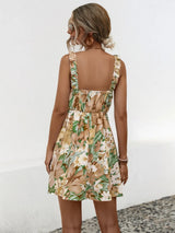 Ruffled Surplice Mini Dress - Be Juliet