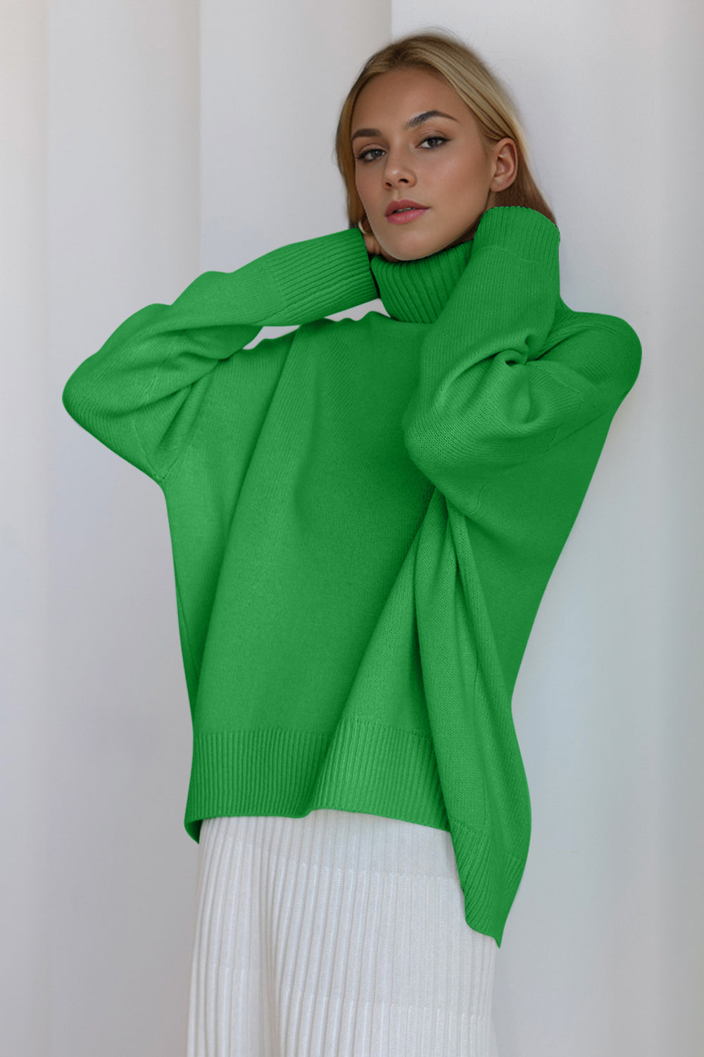 Basic Bae Turtleneck Long Sleeve Sweater - Be Juliet