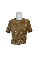 CANDY Sparkling Sequin Crop Top - Be Juliet