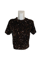 CANDY Sparkling Sequin Crop Top - Be Juliet