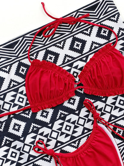 Frill Trill Halter Neck Bikini - Be Juliet