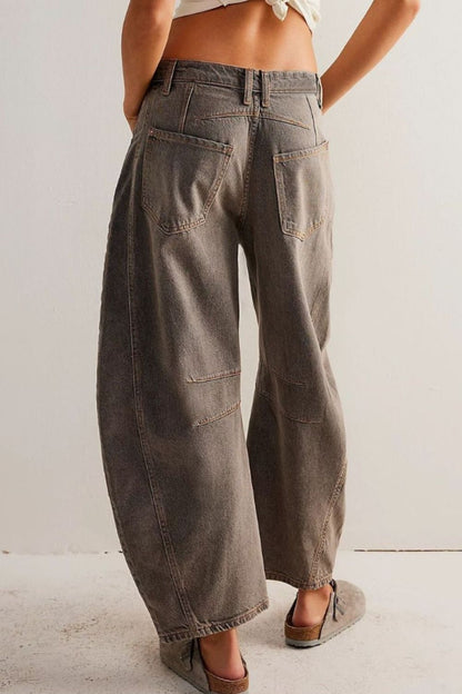 Cora Wide Leg Jeans with Pockets - Be Juliet