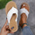Camille Raw Hem Canvas Sandals - White, front view on model - Be Juliet