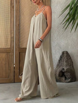 Sleeveless Wide Leg Jumpsuit - Be Juliet