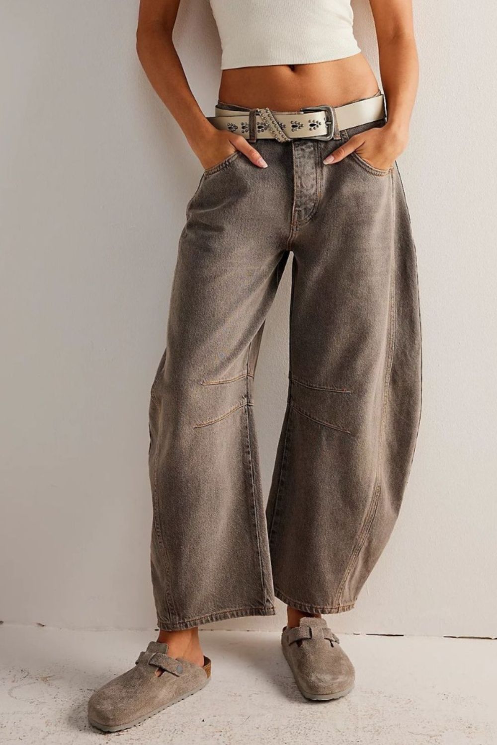 Cora Wide Leg Jeans with Pockets - Be Juliet