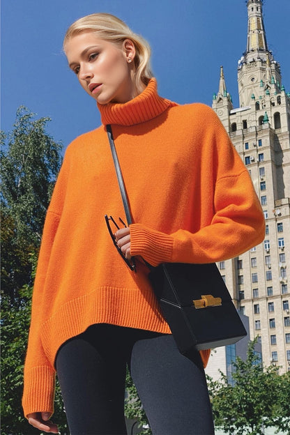 Basic Bae Turtleneck Long Sleeve Sweater - Be Juliet