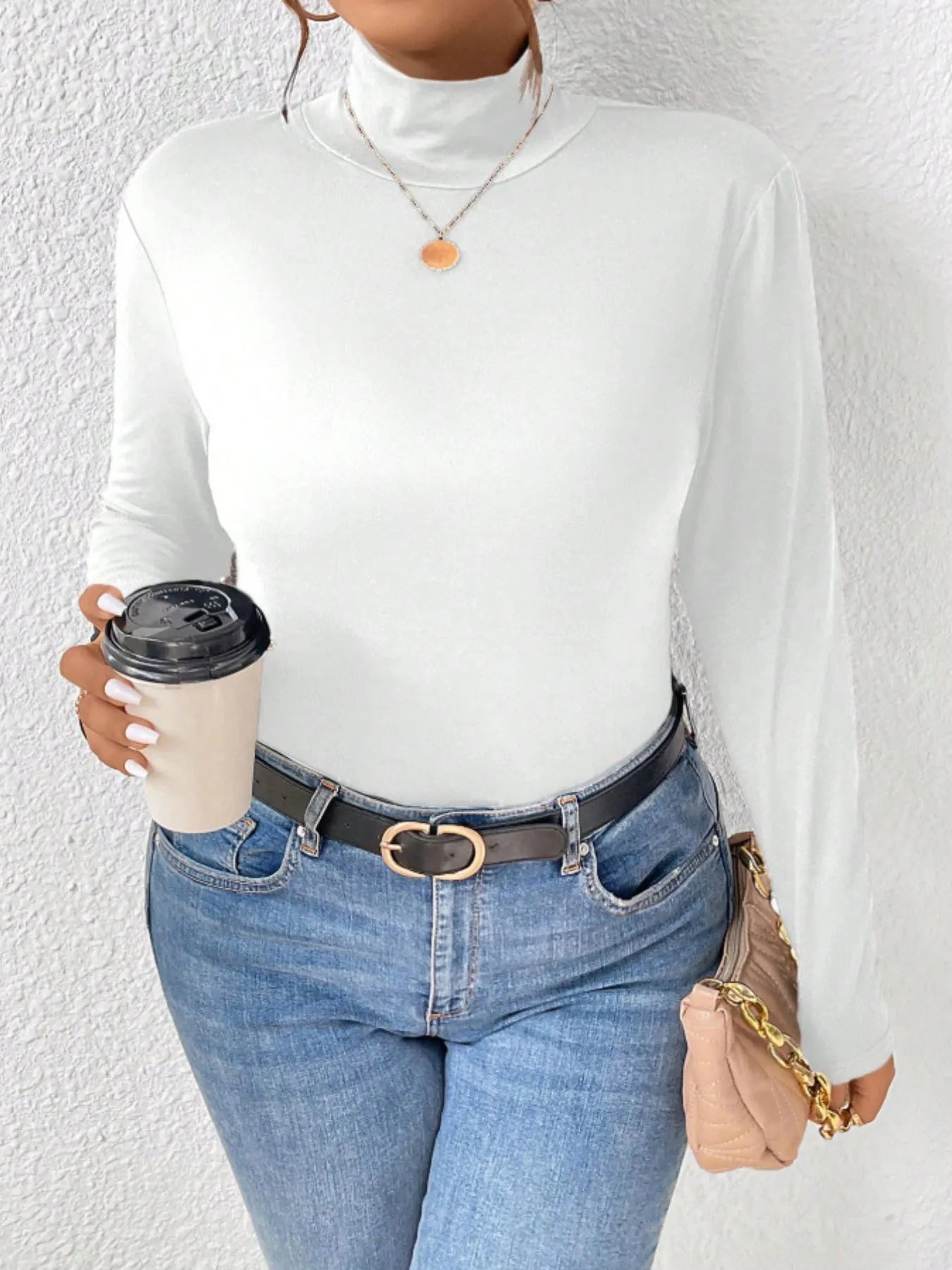 Essential Fitted Turtleneck – Plus Size - Be Juliet