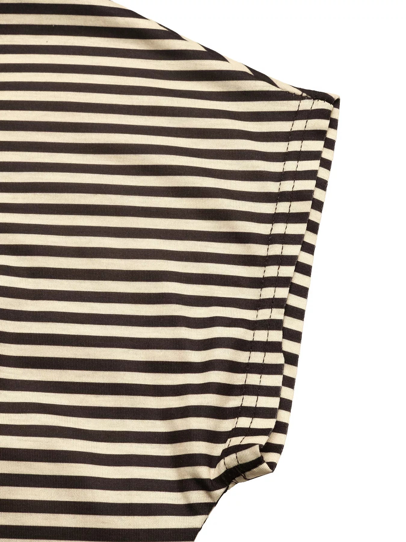 Striped Single Shoulder T-Shirt - Be Juliet