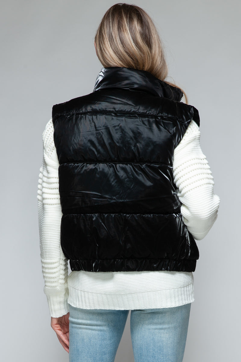 Alarie Fine Fur Lining Quilted Vest