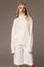 Basic Bae Turtleneck Long Sleeve Sweater - White, front view on model - Be Juliet