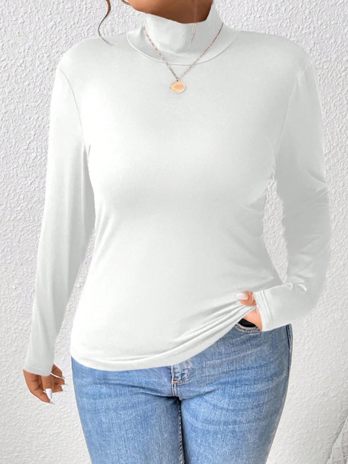 Essential Fitted Turtleneck – Plus Size - Be Juliet