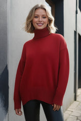 Basic Bae Turtleneck Long Sleeve Sweater