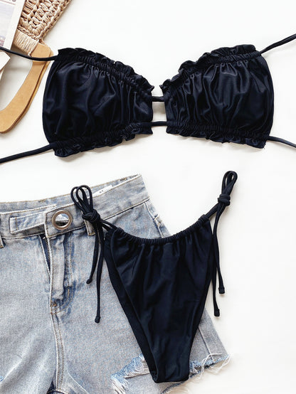 Frill Trill Halter Neck Bikini - Be Juliet