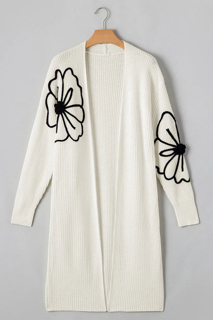 Flower Long Sleeve Cardigan - Be Juliet