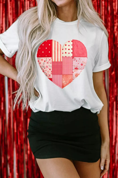 Romy Patchwork Heart Tee - Be Juliet