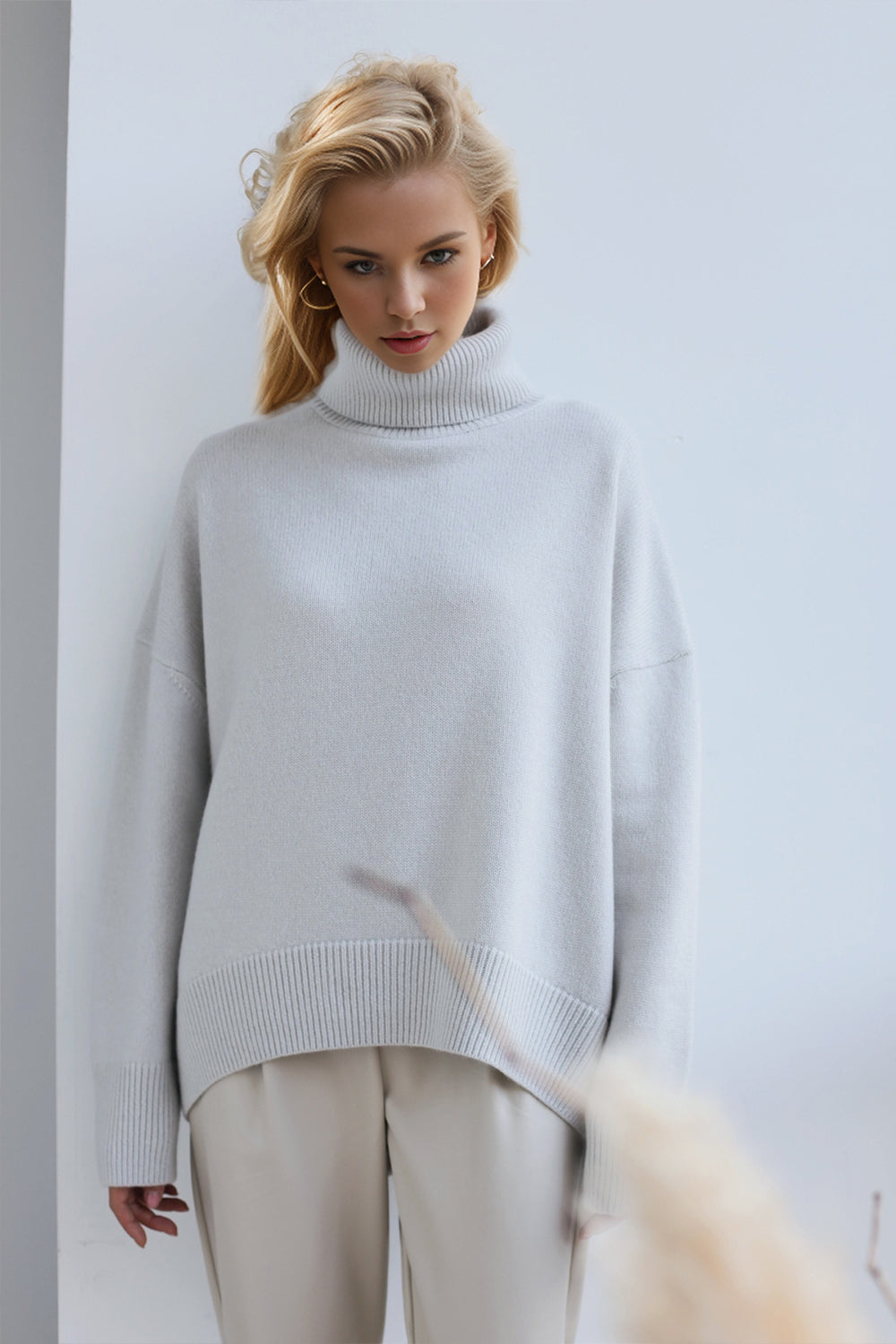 Basic Bae Turtleneck Long Sleeve Sweater - Be Juliet