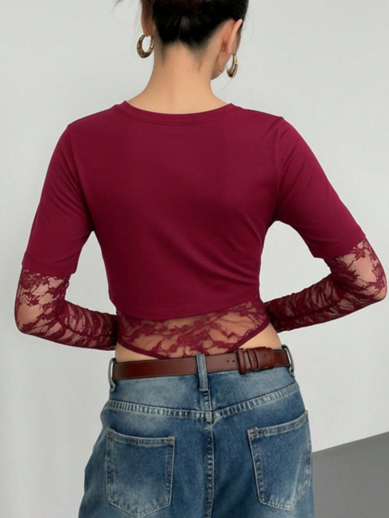 Claire Lace Patchwork Bodysuit - Be Juliet
