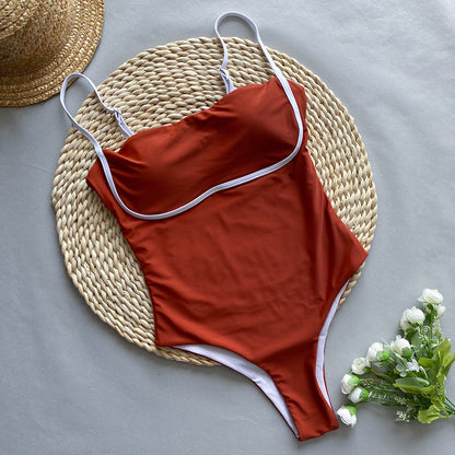 Salma Patchwork One-Piece Swimsuit - Be Juliet