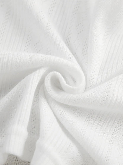 The Capucine — Square Neck Cami and Shorts Set - White, 3/4 full-length view - Be Juliet