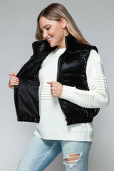 Alarie Fine Fur Lining Quilted Vest