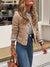 Raw Hem Pocketed Round Neck Jacket - Be Juliet