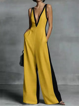 Céline Contrast Trim Jumpsuit - Be Juliet