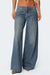 Wild Streak Wide-Leg Printed Denim Jeans - Be Juliet