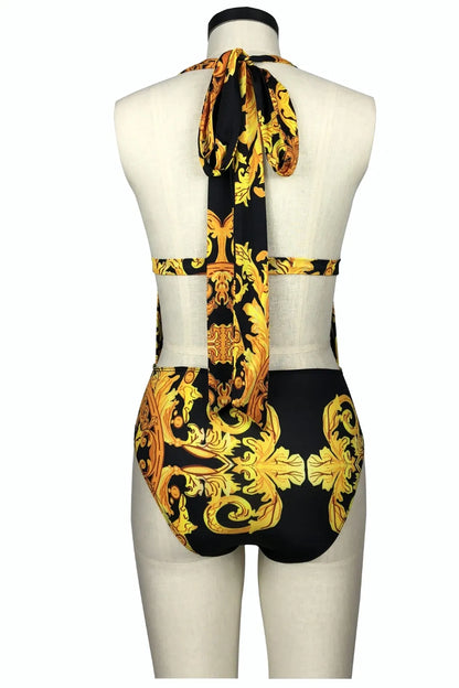 Sienna Printed Plunge Swim Set - Be Juliet