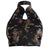 Lana Dragon Embroidered Halter Vest – Noir - BLACK, front view on model - Be Juliet
