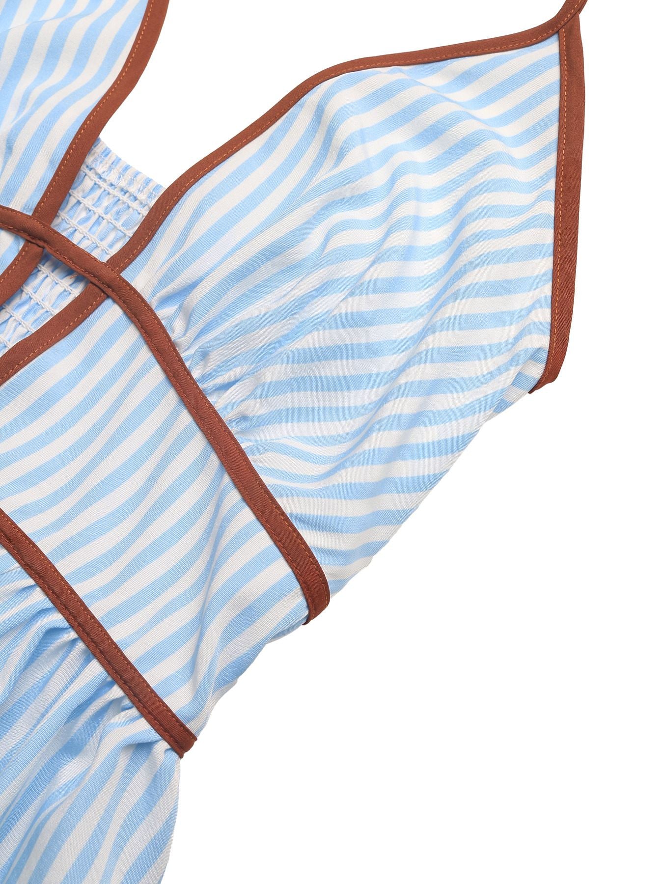 Luna Striped Halter Maxi Dress - Be Juliet