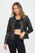 Coalition LA Button Down Cargo Vegan Leather Shacket - Be Juliet