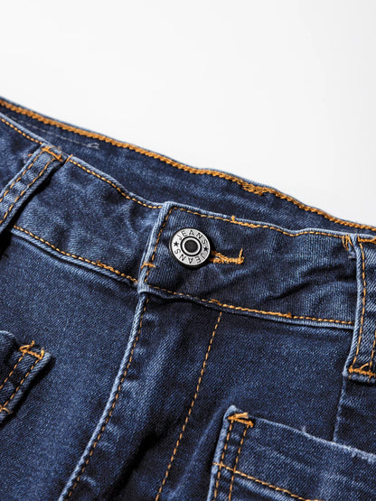 Édith Patch Pocket Shift Jeans – Soft Black - Be Juliet