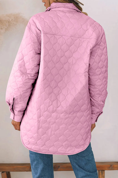 Snap Down Collared Winter Coat - Be Juliet