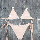 Crystal Crush Jeweled Crochet Bikini Set